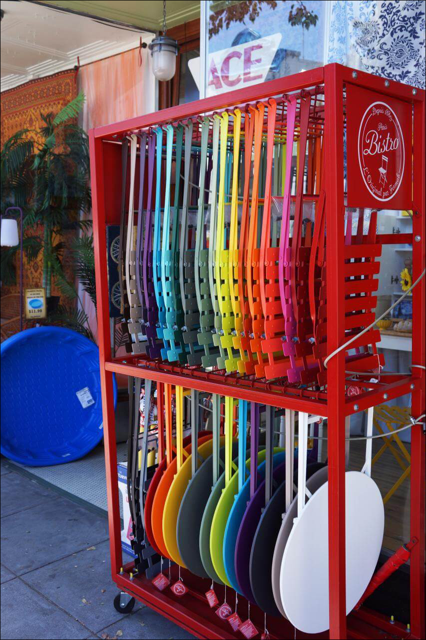 Outdoor Chairs on Display at Cole Hardware